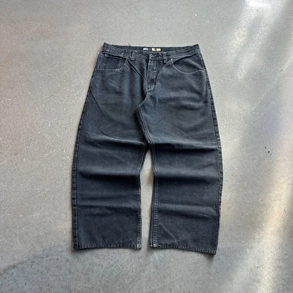 Vintage Grail Southpole Gold Tab Baggy Gray Jeans 38x30 - Picture 3 of 7